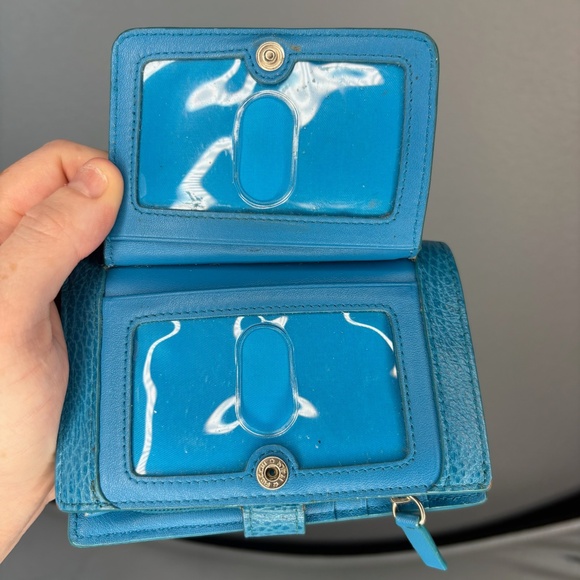 Lodis Cerulean Blue Real Leather Wallet - Picture 6 of 11